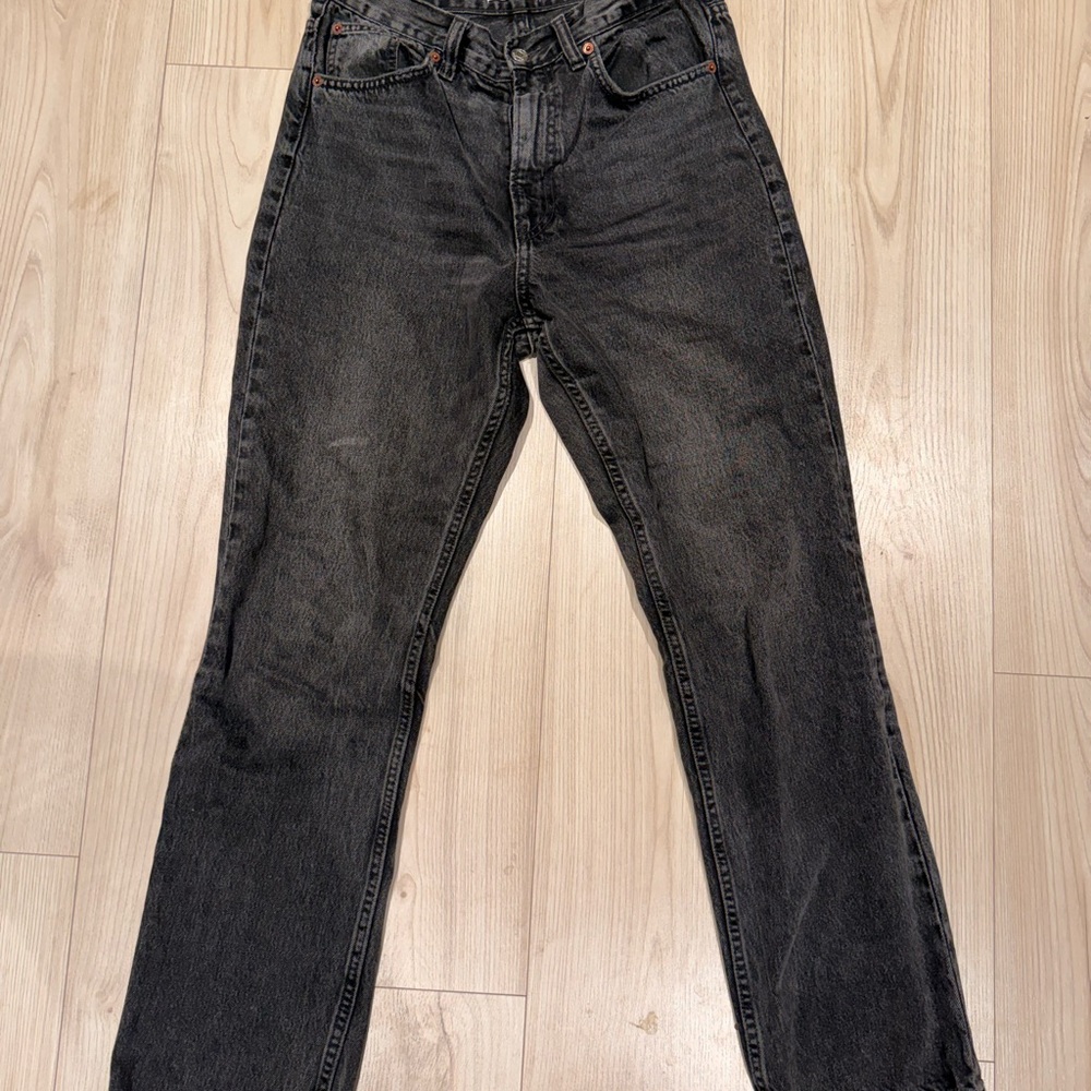 Zara Women’s Dark Gray Straight Jeans